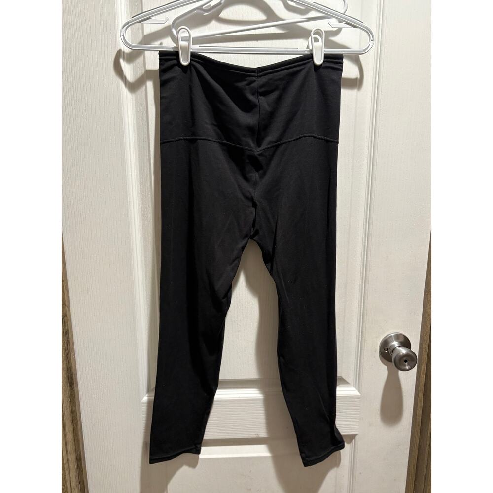 Flexees Maidenform Black Shapewear Leggings Women Large High Waist Tummy Control - Picture 3 of 3